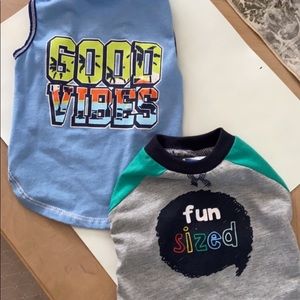 Dog cloths set of shirts